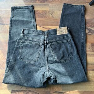 Eddie Bauer Y2K/ Vintage Western Dark Wash Straight Leg Jeans 100% Cotton Denim